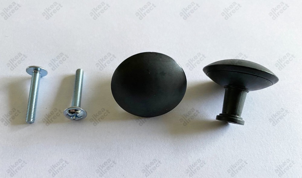Ikea HEMNES knobs metal 32 mm w/ screws, Part # 117615, 100413 (2 pack) - NEW