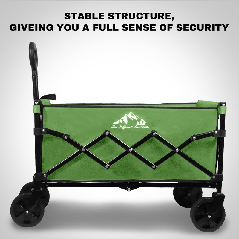 Collapsible Wagon 352LBS Capacity, Foldable Large Wagons Carts, Heavy Duty Ou... gallery