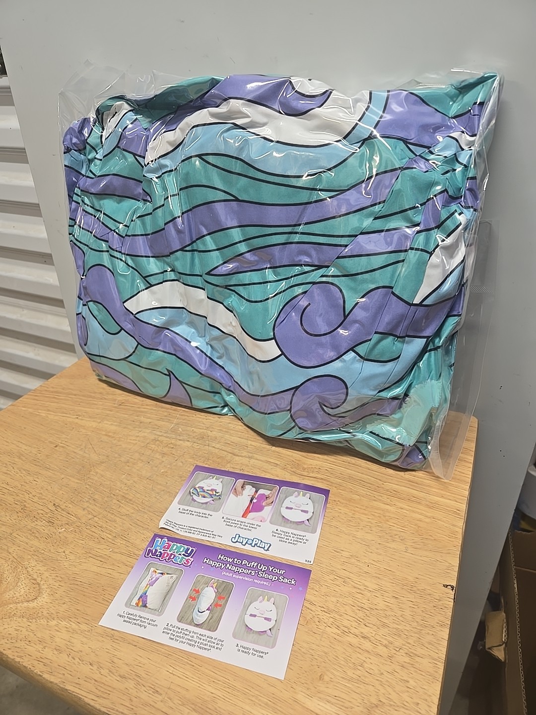 Happy Nappers: Pillow & Sleepy Sack: Medium - Dolphin Disco - 54 x 20", 3+ gallery