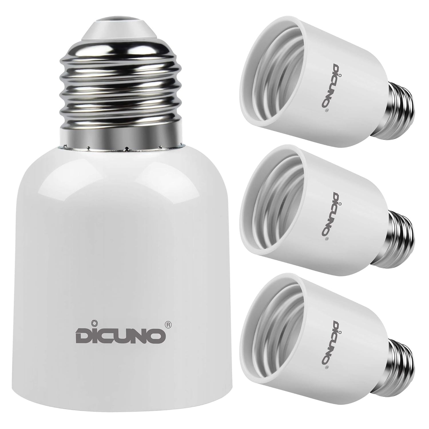 DiCUNO E26 to E39 Socket Adapter, Medium Mogul Screw Base Light 4 gallery