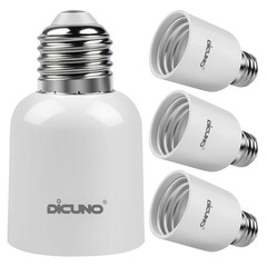 DiCUNO E26 to E39 Socket Adapter, Medium Mogul Screw Base Light 4