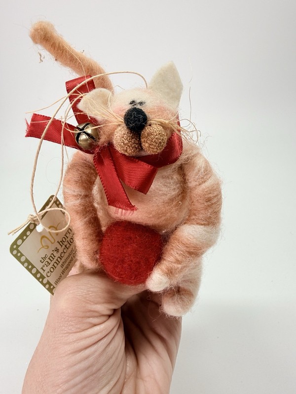 Whimsical Orange And White Cool Cat Ornament The Ram’s Horn Connection New gallery