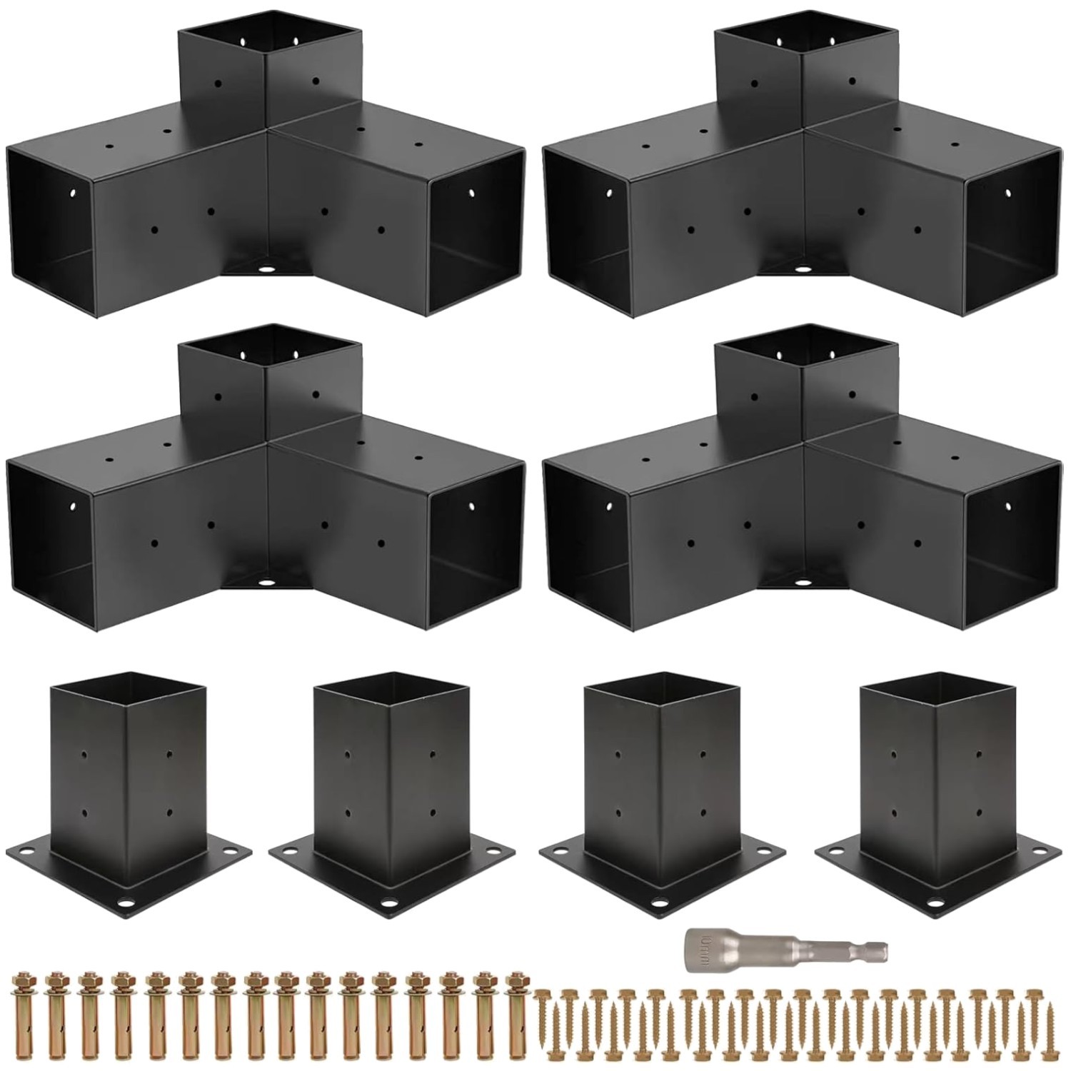 Weather-Proof Pergola Corner Mount Brackets gallery
