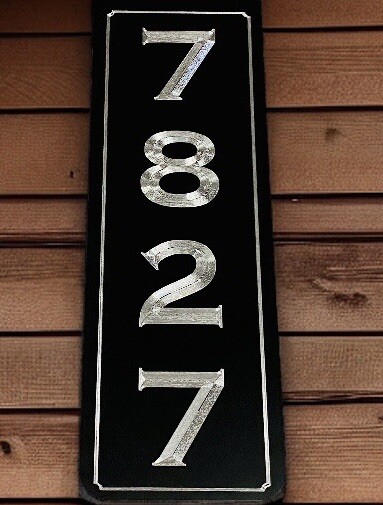 Double Sided Custom House Home Number Street Address Metal 5x14 Sign gallery