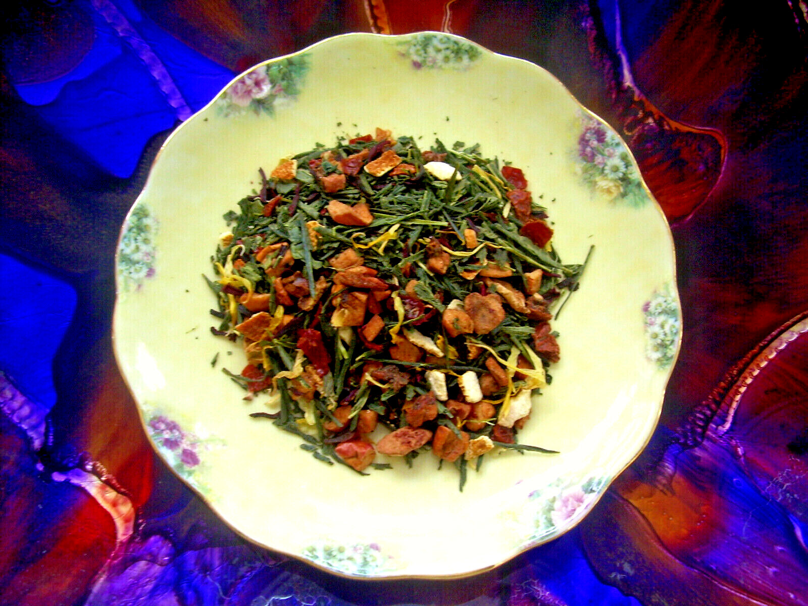 Pure Green Sencha Tea Angel falls Blend Lemon Mango Cranberry Blend gallery
