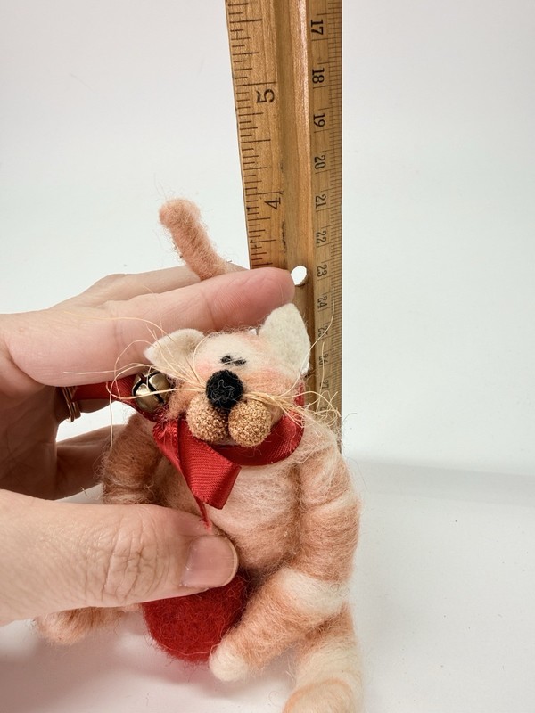 Whimsical Orange And White Cool Cat Ornament The Ram’s Horn Connection New gallery
