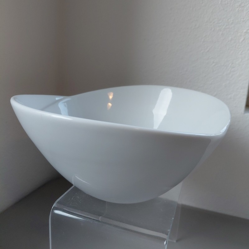 Overandback Serving Bowl Ceramic White Ceramic Monderist Layered Look MOD MCM gallery
