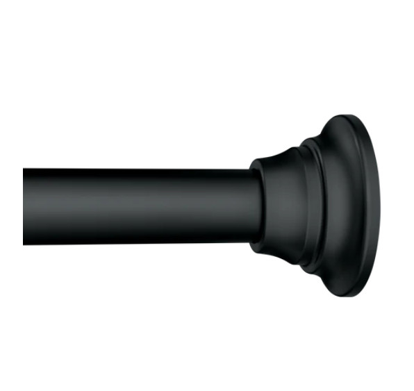 MOEN TR1000BL Matte Black Adjustable Tension Rod 5'-6' , 60" - 72" Inches gallery