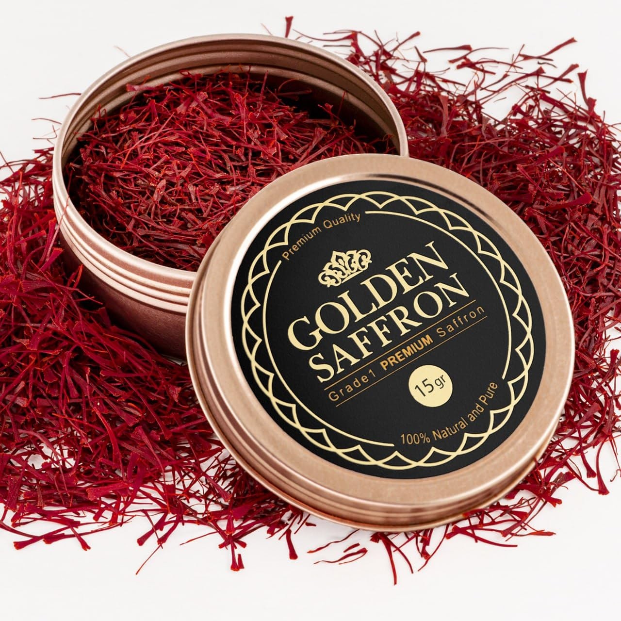 Golden Saffron, Finest Pure Premium All Red Saffron Threads, Grade A+ Super N... gallery