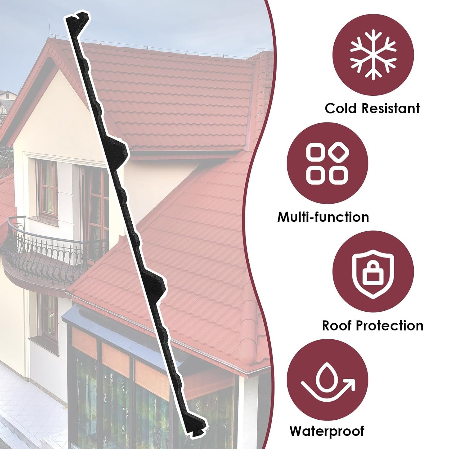 12 in Inside Classic Ribbed Profile Foam Closure Strip for Metal roof Foam Cl... gallery