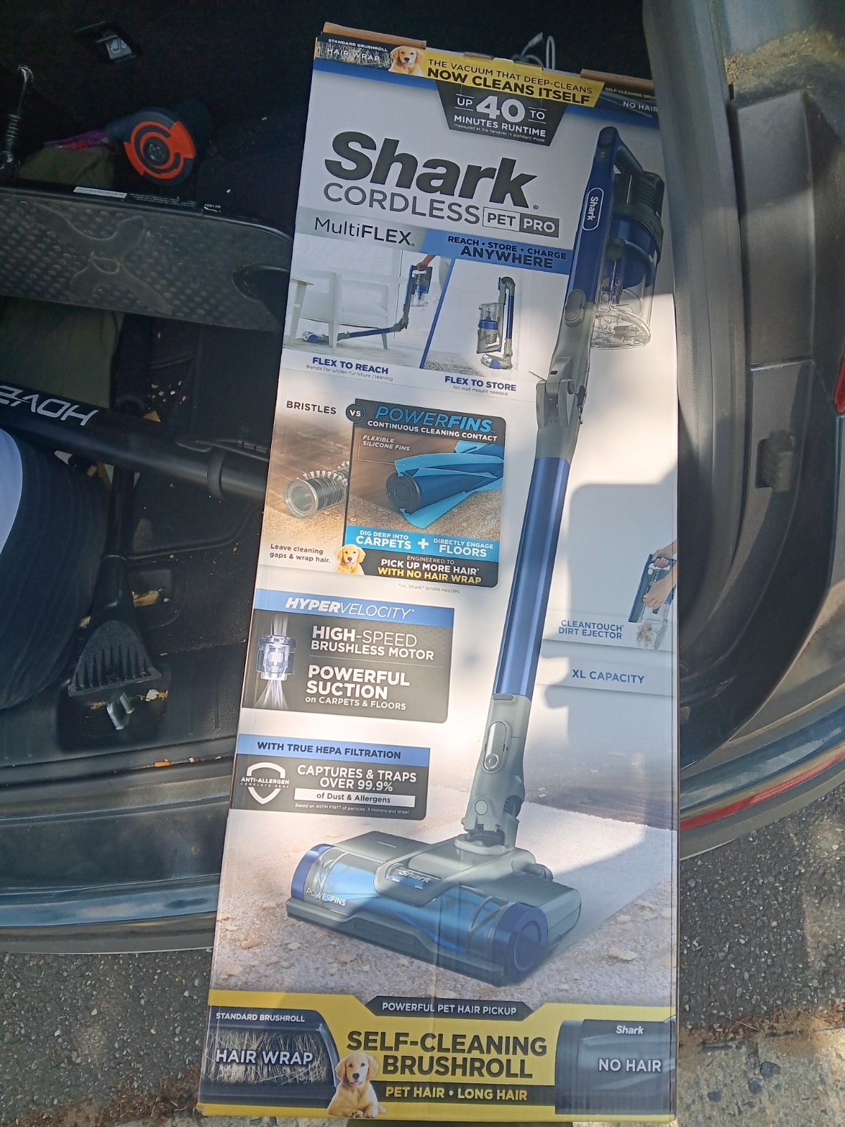Shark Cordless Pet Pro MultiFLEX Stick Vacuum Bagless HEPA 40 Min Blue gallery
