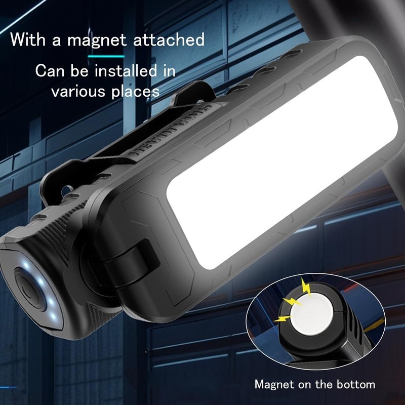 Rechargeable 5000LM Magnetic Work Light,180° Rotate Mechanic Work Light for C... gallery