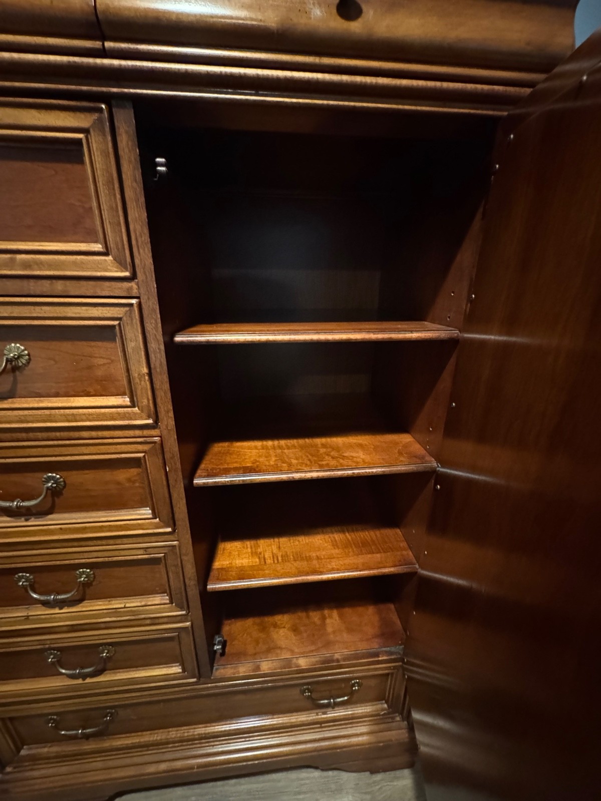 Lexington Chez Michelle Cherry Chiffonier with Mirror SOLID Dovetail Collectible gallery