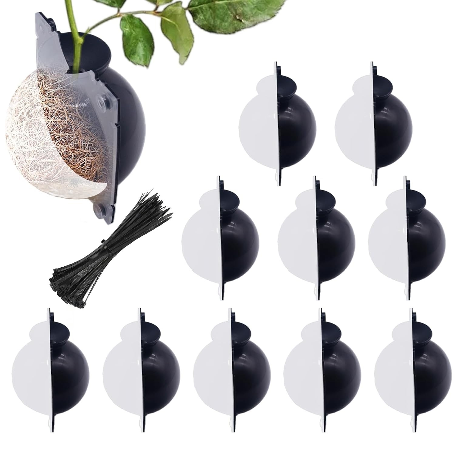 10 PCS Air Layering Propagation Kit -Thicker Version with Reusable Half Transpar gallery