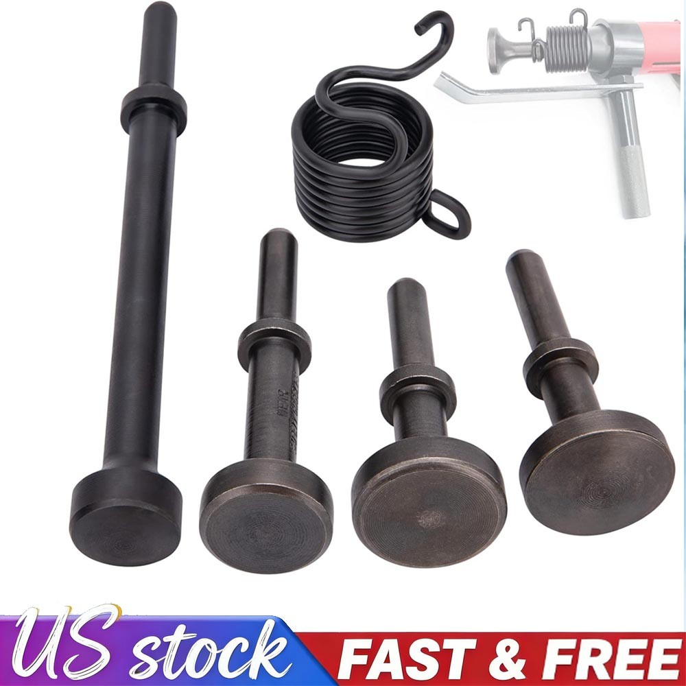 5Pack Smoothing Pneumatic Air Hammer Bits Air Chisel Bits Tool Set W Spring NEW gallery