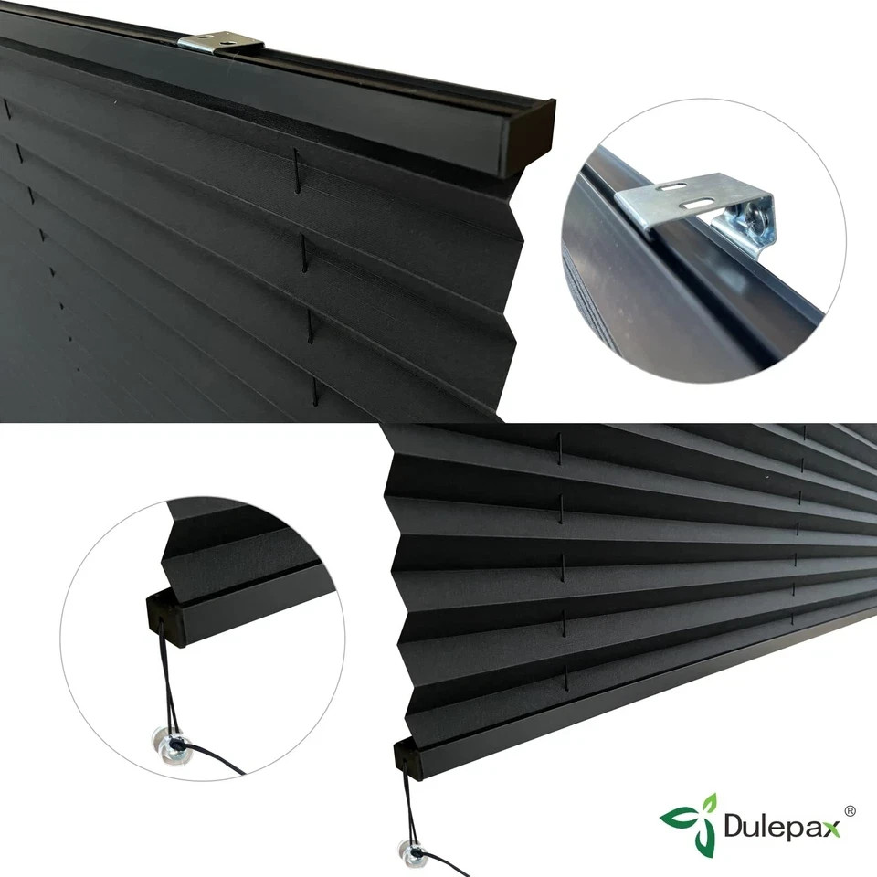32" x 24" Black RV Pleated Shades - Window Blinds for Campers & Trailers gallery