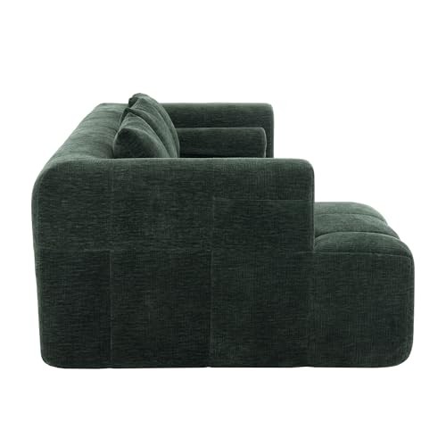 Left Facing Corner Cloud Sectional Sofa Full-Compressed Boneless Sofa Green/L gallery