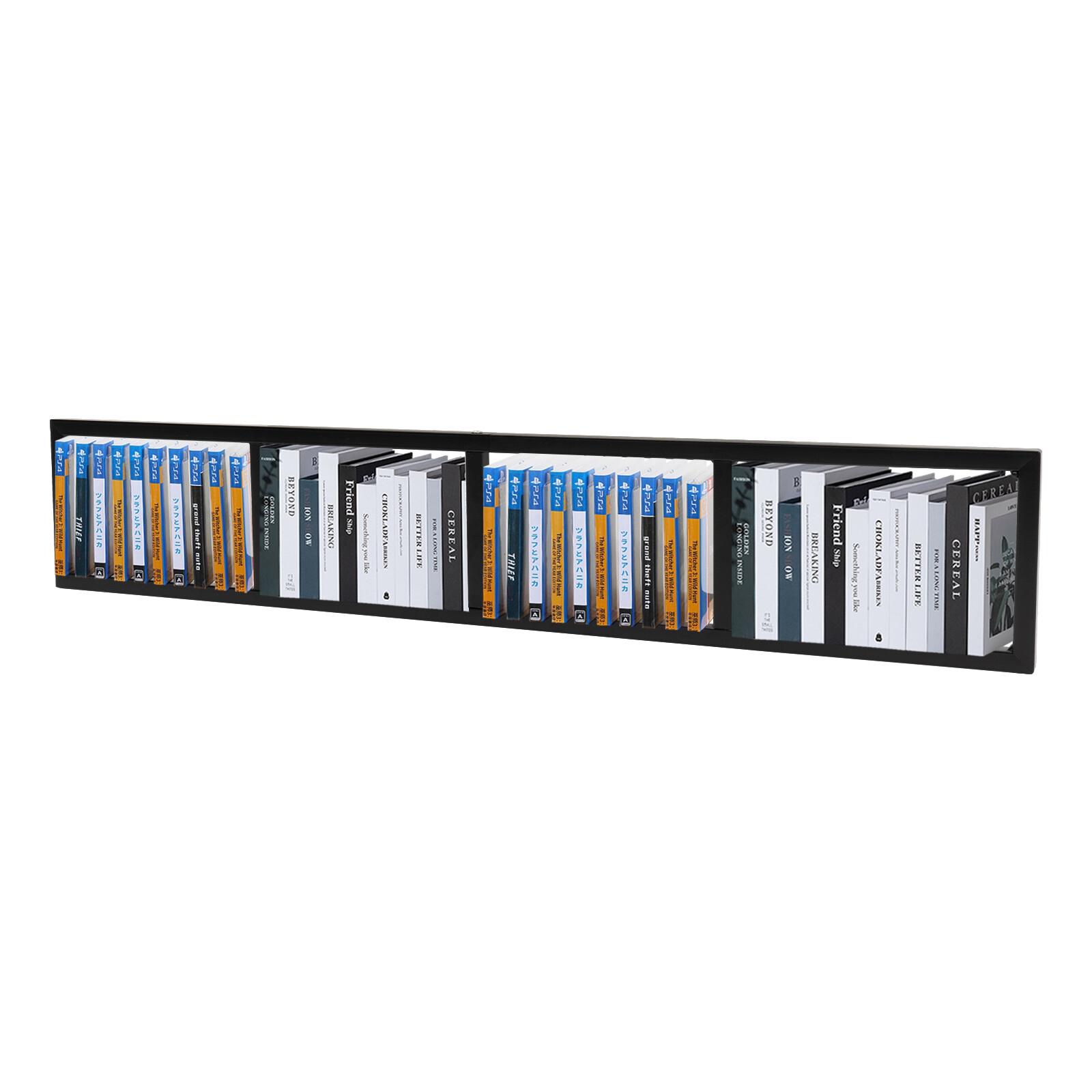 5PCs 34 In Video Game Rack Media Storage Shelves for Wall, CD DVD Storage Shelf gallery