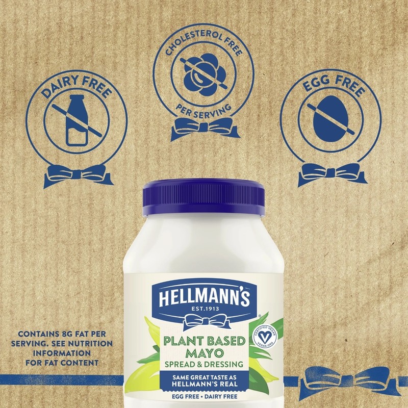Hellmann's Plant Based Mayonnaise Spread & Dressing Condiments, 30 fl oz Jar gallery