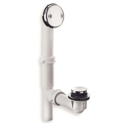Touch-Toe Tub Drain Kit with Chrome Trim