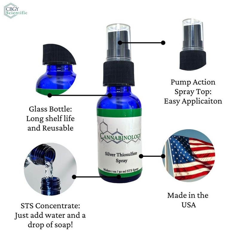 1 oz/30 ml STS Spray Kit, Silver Thiosulfate for feminized seed, reversal spray gallery