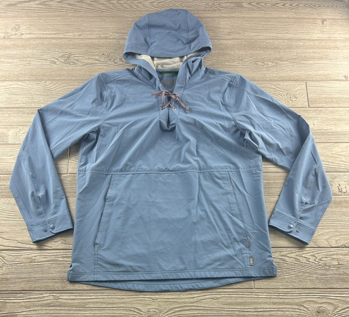 Stio CFS Sun Hoodie - Men's Size Medium Blue Long Sleeve Drawstring gallery