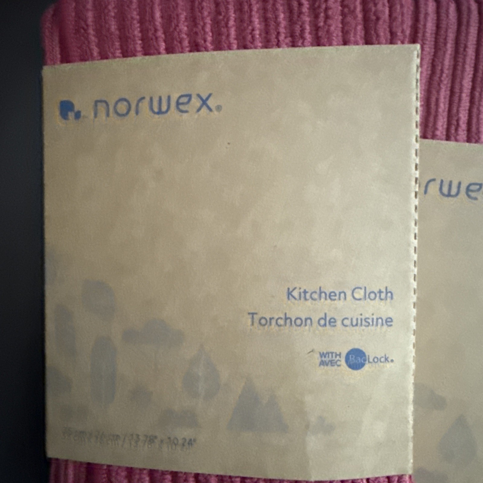 3 Pack Norwex Channel Textured Kitchen Cloth Set Pomegranate Red 13.78″×10.24" gallery