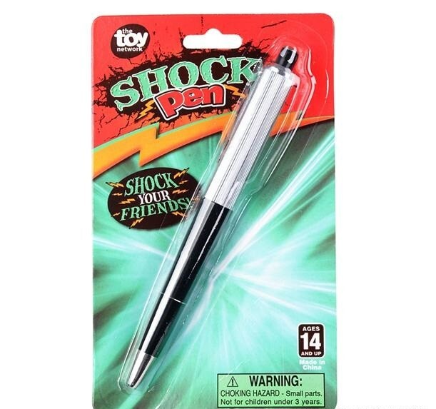 Shocking Pen - Electric Shock Novelty Metal Pen Joke Gag Prank Trick Funny Toy gallery