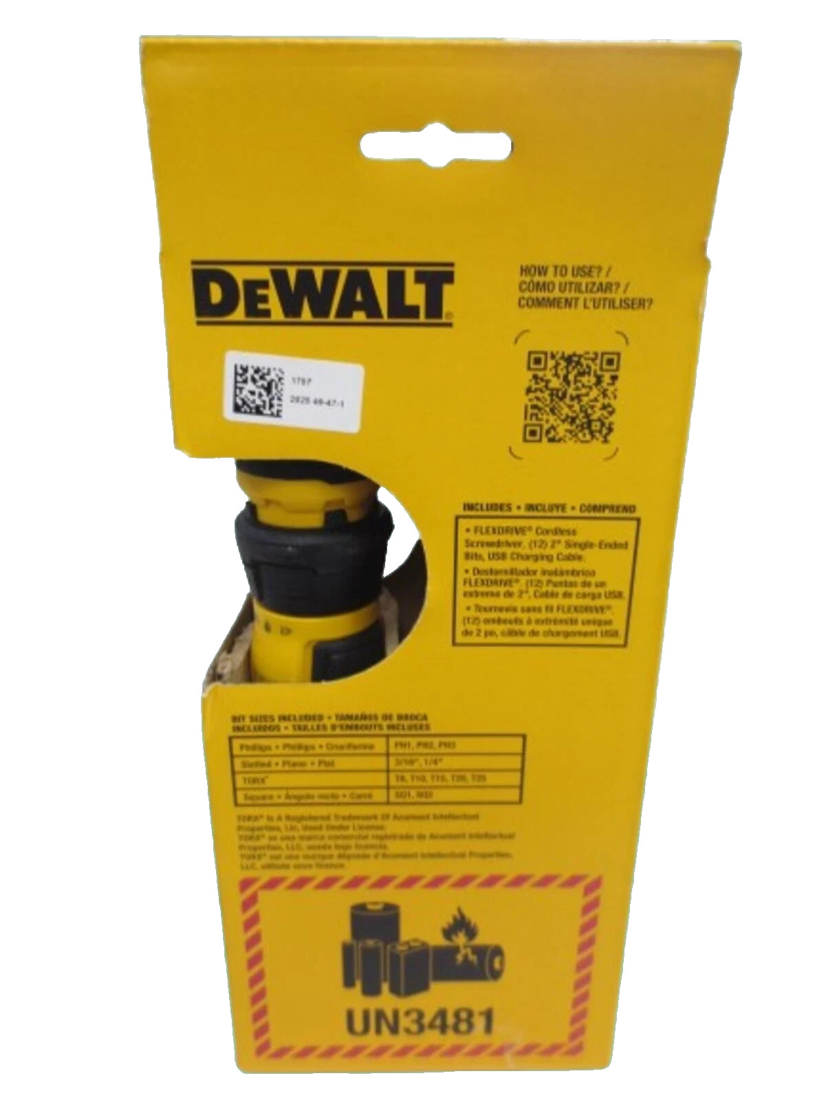 DEWALT USB RECHARGEABLE DWHT66719 FLEXDRIVE CORDLESS SCREWDRIVER 14PC SET 2PACK! gallery
