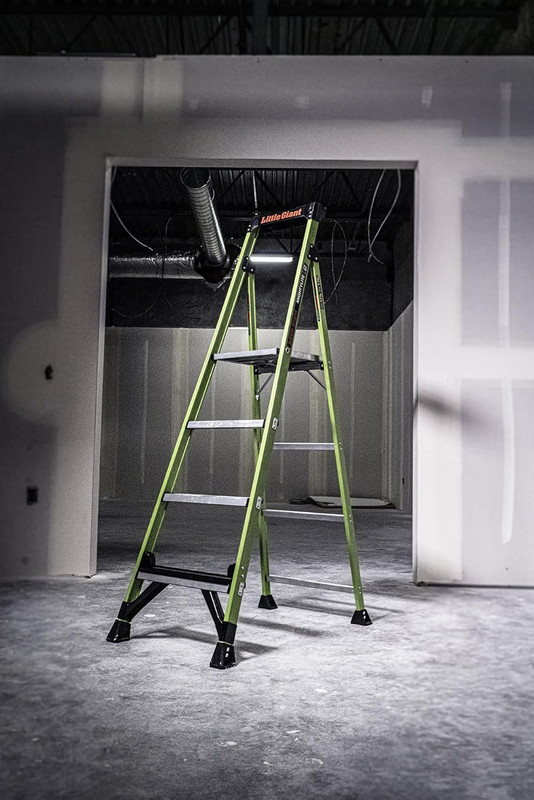 Ladders, Mightylite 2.0, 6' Stepladder with Ground Cue, Fiberglass, Type IAA, 37 gallery