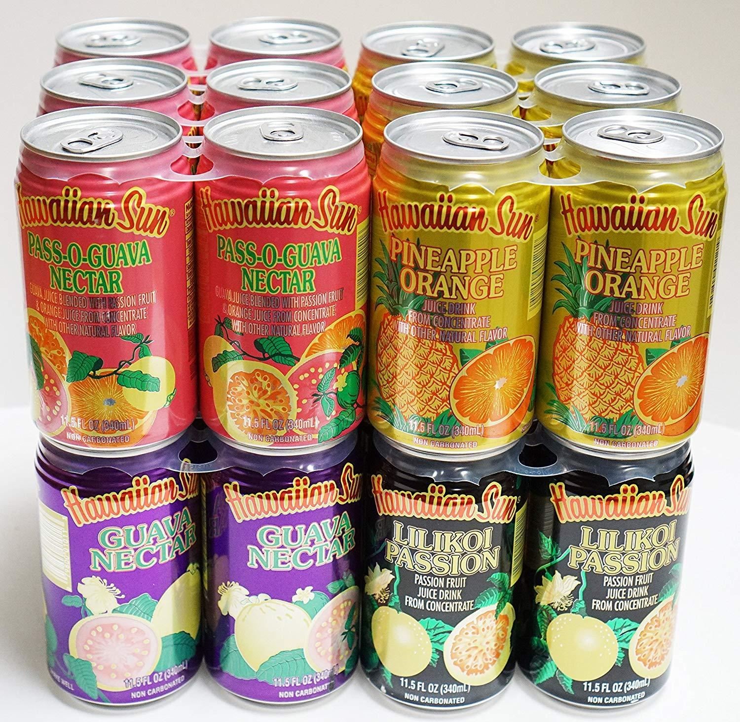 Hawaiian Sun Drinks 24 Pack Sampler (6 cans of 4 Flavors) gallery