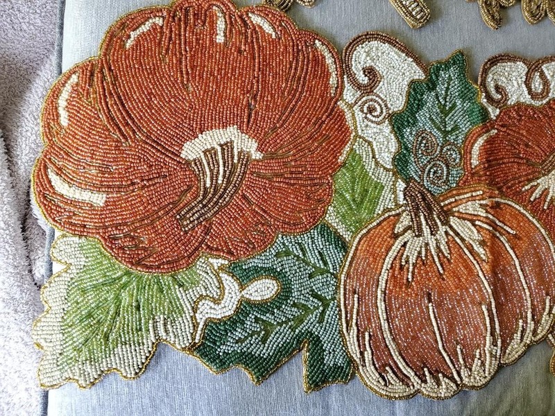 Pumpkin Beaded Table Runners SELECT ONE gallery