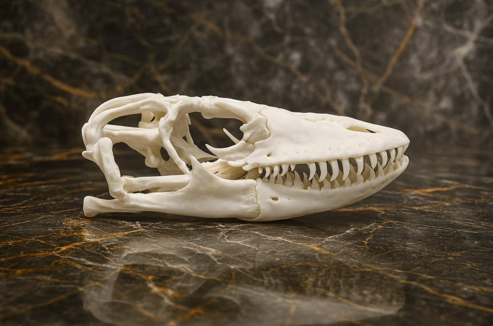 Komodo Dragon Skull Replica - Museum-Quality Varanus Cast 1:1 gallery