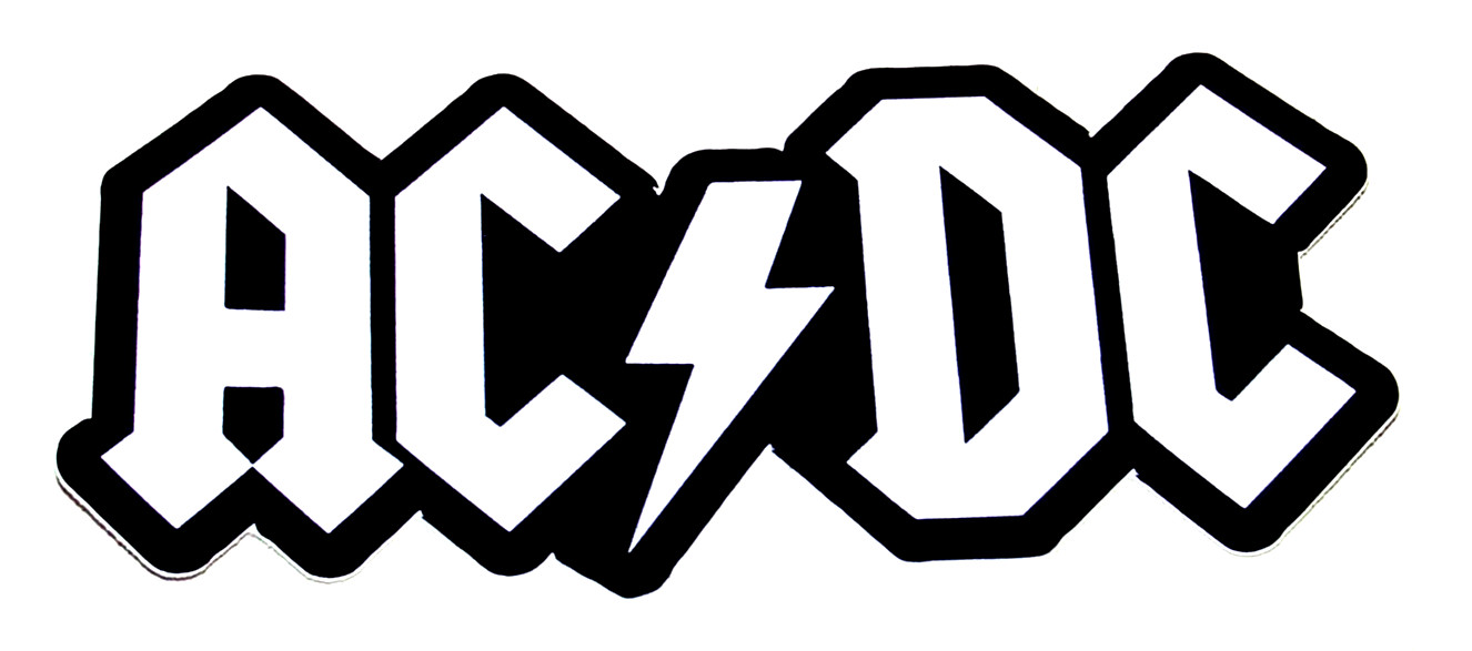ACDC - LARGE Logo Die Cut Sticker Decal Music Rock Metal Band AC/DC gallery