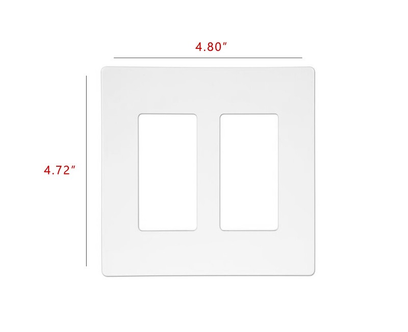 Unbreakable Screwless Decora Wall Plate Outlet / Switch Cover 1-5 Gang White UL gallery