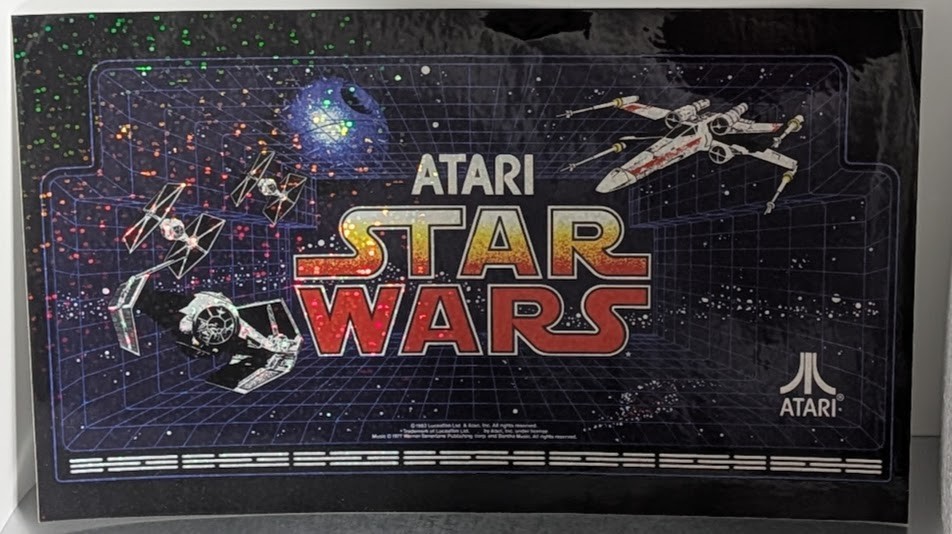 Atari Star Wars Video Game Sticker Decal 9.25" x5.5" gallery