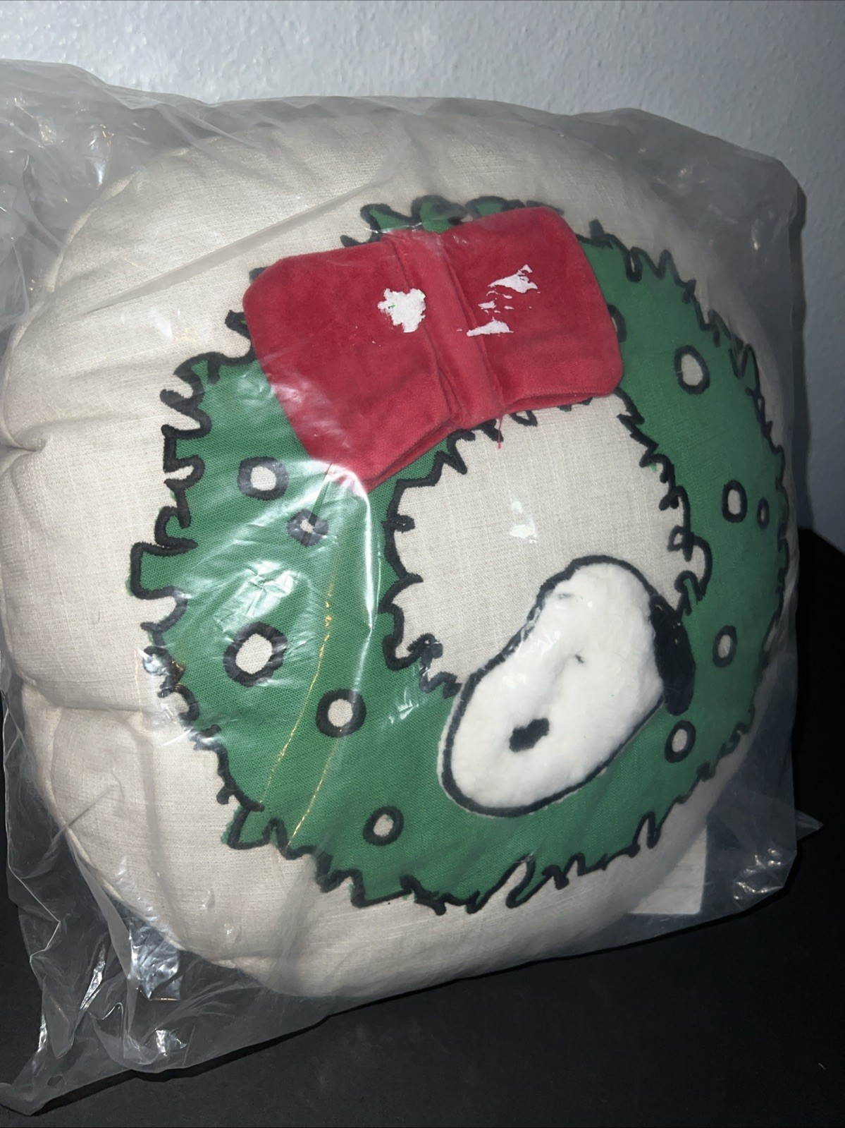 Pottery Barn Peanuts Happy Holiday Charlie Brown Snoopy Pillow New gallery
