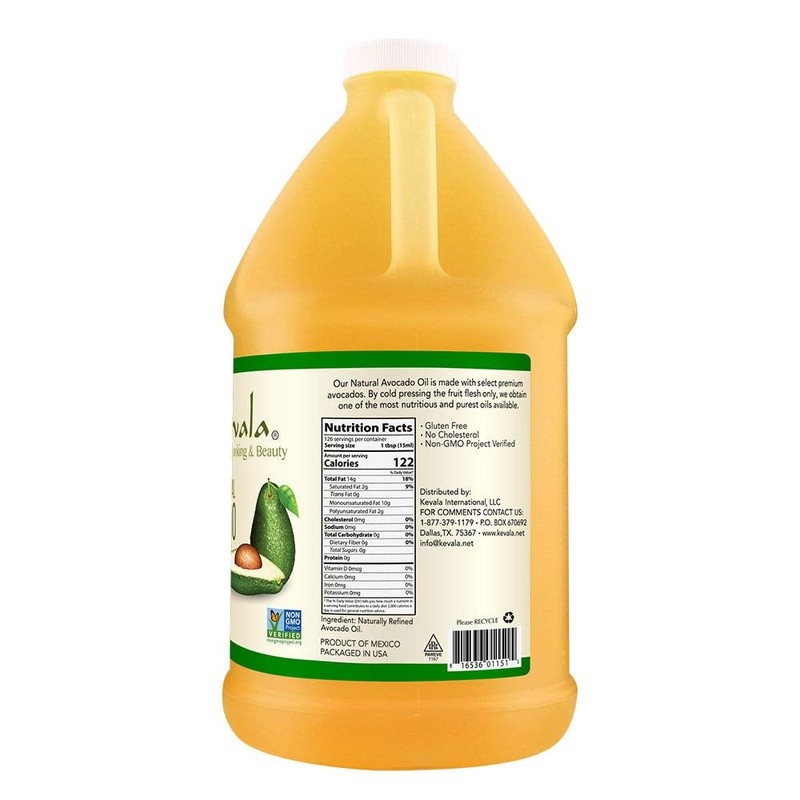 Natural Cold Pressed Avocado Oil Non-GMO Hexane-Free Cooking Oil 64 Fl Oz New gallery