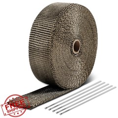 DNA MOTORING Header Wrap Titanium 50 Feet