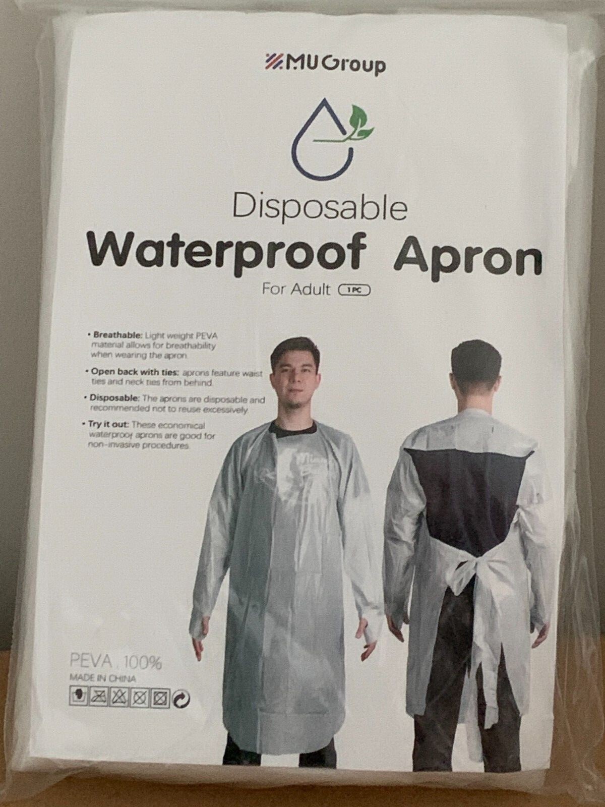 Disposable Long Sleeves Waterproof Apron Oil-Proof Acid Resistant - NEW gallery