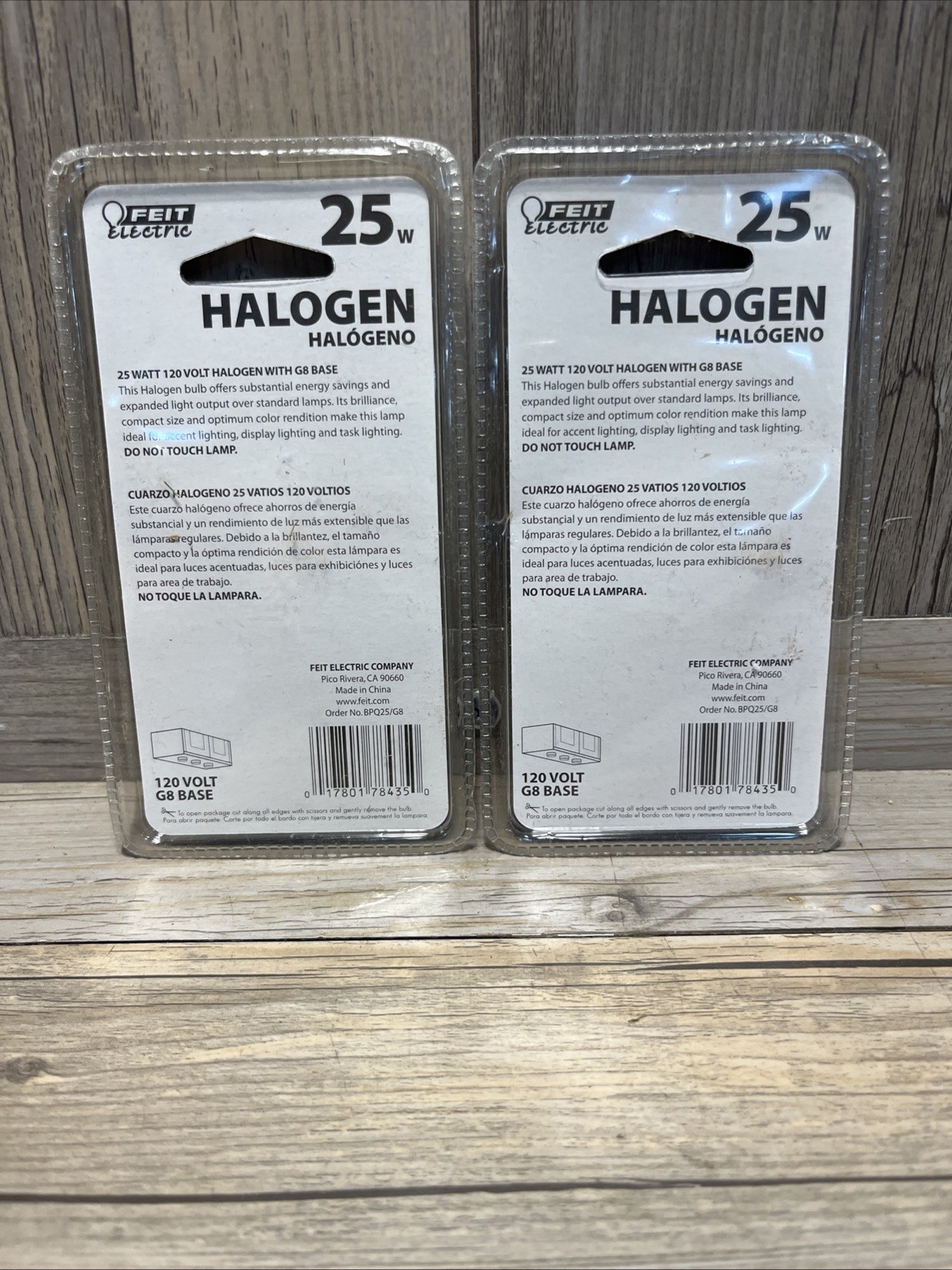 (2) FEIT ELECTRIC Light Bulb 25/20 Watts 120 Volt G8 Base 2000 Hours gallery