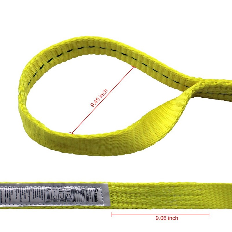 2 Pack 1" x 9' Rigging Moving Lifting Straps Industrial Web Sling 3100LBS 5:1 gallery
