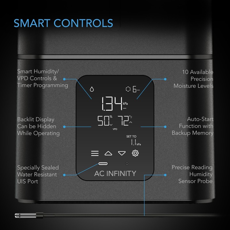 CLOUDFORGE T7, Environmental Plant Humidifier, 15L, Smart Controls gallery