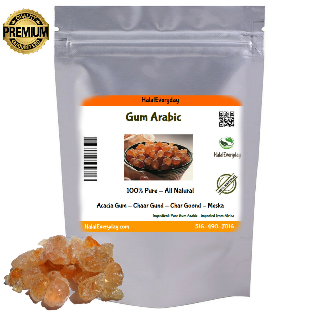 Gum Arabic Resin Granular - 100% Pure & Natural Hashab Acacia Wicca Pagan Bulk gallery