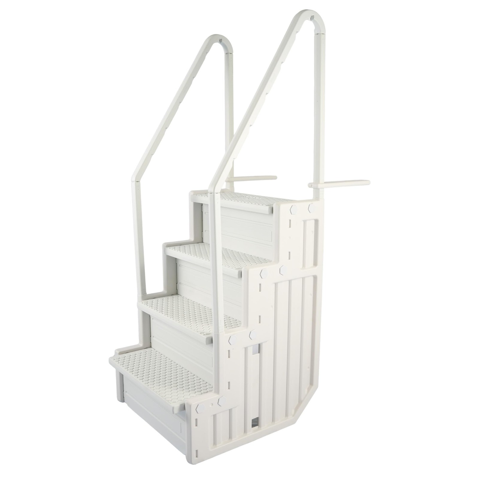 Pool Ladder 48-54 In Above Ground Anti Slip 350 lb White Blue Wave Easy Steps gallery