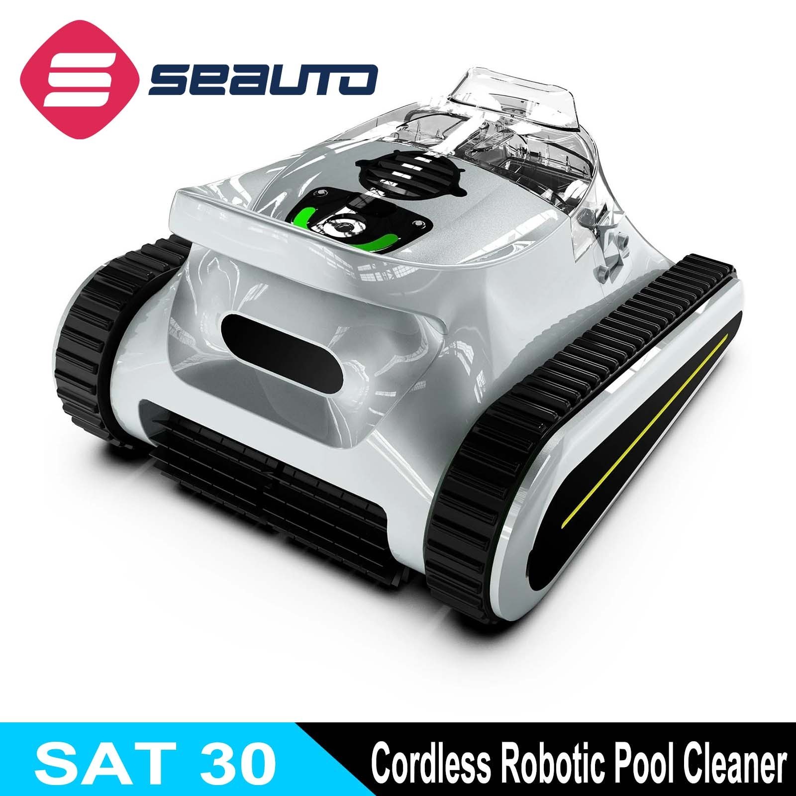 Seauto SAT30 Robotic Pool Cleaner 180 Min Runtime Wall Cleaning APP Support Gary gallery