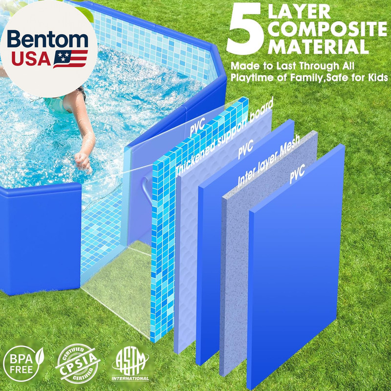 2026 Large Foldable Pool,Non-Inflatable Swimming Pool for Kid,Adult Collapsible gallery