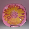 Andy Warhol Melamine Plates Set of 3 11” Pink /Green Blue Tacoma Flowers Dinner gallery