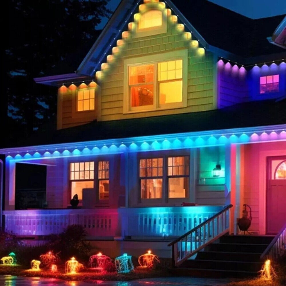 20-40M Smart Rainbow LED Permanent Outdoor Lights USB Bluetooth APP Control Kit gallery