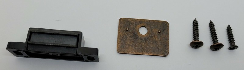 Brown & Black Plastic Magnetic Catch with Fixed Strike Plate lock mailbox cabine gallery